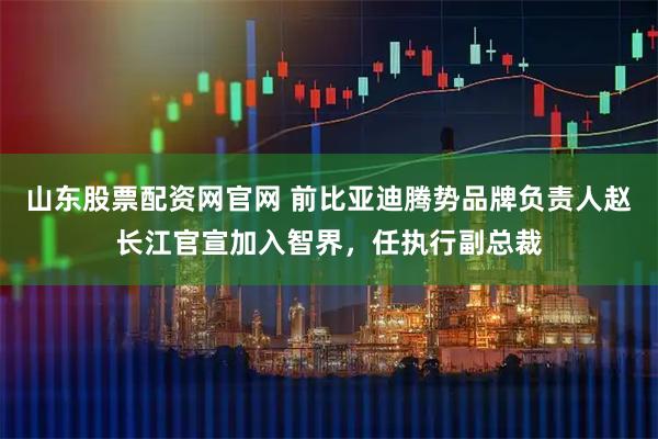 山东股票配资网官网 前比亚迪腾势品牌负责人赵长江官宣加入智界，任执行副总裁