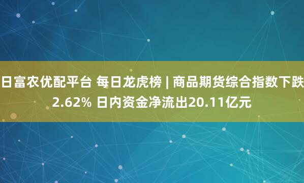 日富农优配平台 每日龙虎榜 | 商品期货综合指数下跌2.62% 日内资金净流出20.11亿元